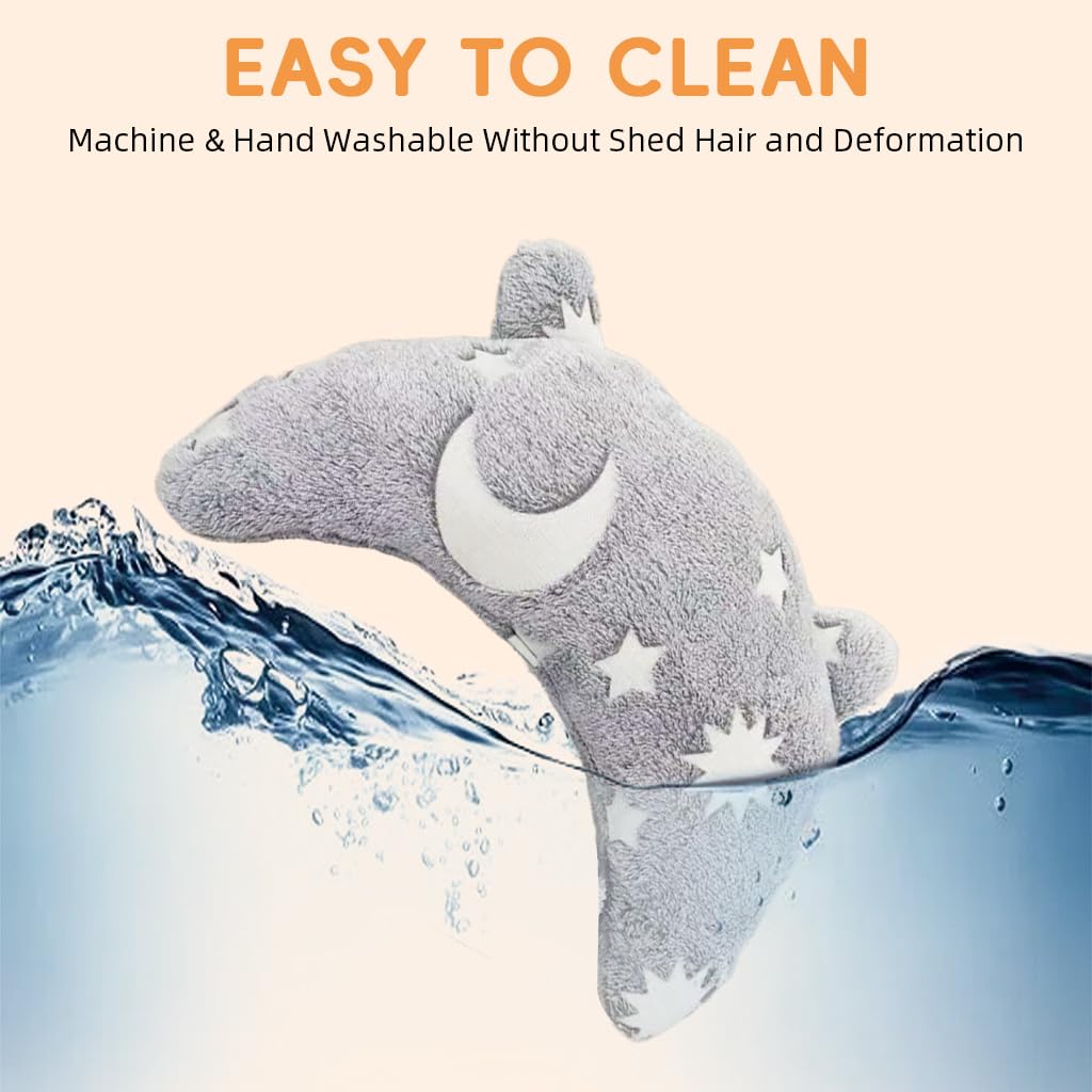 HASTHIP® Almohada para Mascotas de Peluche Suave con Diseño de Estrellas Que Brillan en la Oscuridad,Cojín Descanso para Gato y Perro Pequeño con Soporte Cabeza y Cuello,Duradero