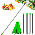 HASTHIP Fruit Picker Tool for Tree Harvesting with 10.5 ft Extendable Pole and Alloy Basket | Easy Assembly