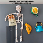 HASTHIP Refrigerator Magnets for Kitchen Decor featuring 5Pcs Resin Cartoon Figures | Strong Hold