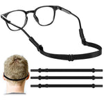 HASTHIP Kids Glasses Strap for Outdoor Use featuring Dual Silicone Sleeves adjustable 18–27cm | 3pcs Elastic Nylon Eyewear Retainer