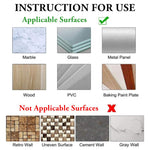 HASTHIP Waterproof Floral Wall Stickers for Kitchen and Bathroom 3.9 in × 29.5 ft PVC Border | Reddish Brown Self Adhesive Trim