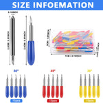 HASTHIP Fine Point Blades for Cricut Maker and Explore Air with 30 pcs Set | Carbide Tips