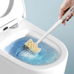 HASTHIP Toilet Cleaning Brush for Bathroom Deep Cleaning with Drip Holder and Nylon Bristles | Grey Plastic Scrubber