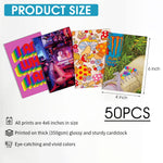 HASTHIP Postcard Wall Art Set for Room Decoration with 50 Sheets 4x6 in Matte Print | Minimalist Modern Aesthetic Decor