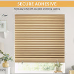 HASTHIP Blinds for Windows Without Drill featuring Roll Up Pleated Paper Design 47x70 in | Light Filtering and UV Protection for Home or Office