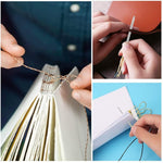 HASTHIP Bookbinding Tools Kit for DIY Crafting with 11 Pieces featuring Waxed Thread | Leather and Paper Stitching Set