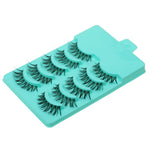 Supvox 5 Pairs Beauty Makeup Handmade Messy Cross Style False Eyelashes Green