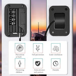 HASTHIP® Cerradura de Refrigerador con Contraseña,Bloqueo de Puerta Congelador y Armario,Cable Seguridad Adhesivo Fuerte para Bebé y Niño Multiusos Fácil Instalar (Multi-Color1)