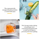 HASTHIP Kitchen Peeler for Fruits and Vegetables with Peel Collection Bin and Ergonomic Handle