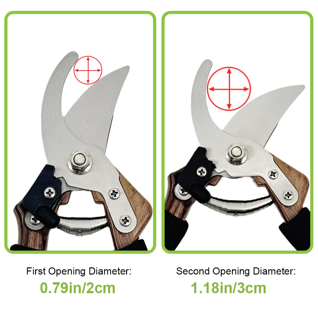 HASTHIP Hand Pruner Cutter for Gardening with Safety Lock and High Hardness Steel Blades
