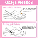 HASTHIP Shoe Decoration Charms for Clogs and Sandals featuring 35pcs Rubber Pink Set | Fun Accessories for Kids and Adults