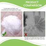 HASTHIP Toilet Brush Set for Bathroom Cleaning with Attached Sanitary Cone | 2 Pack 14 in White