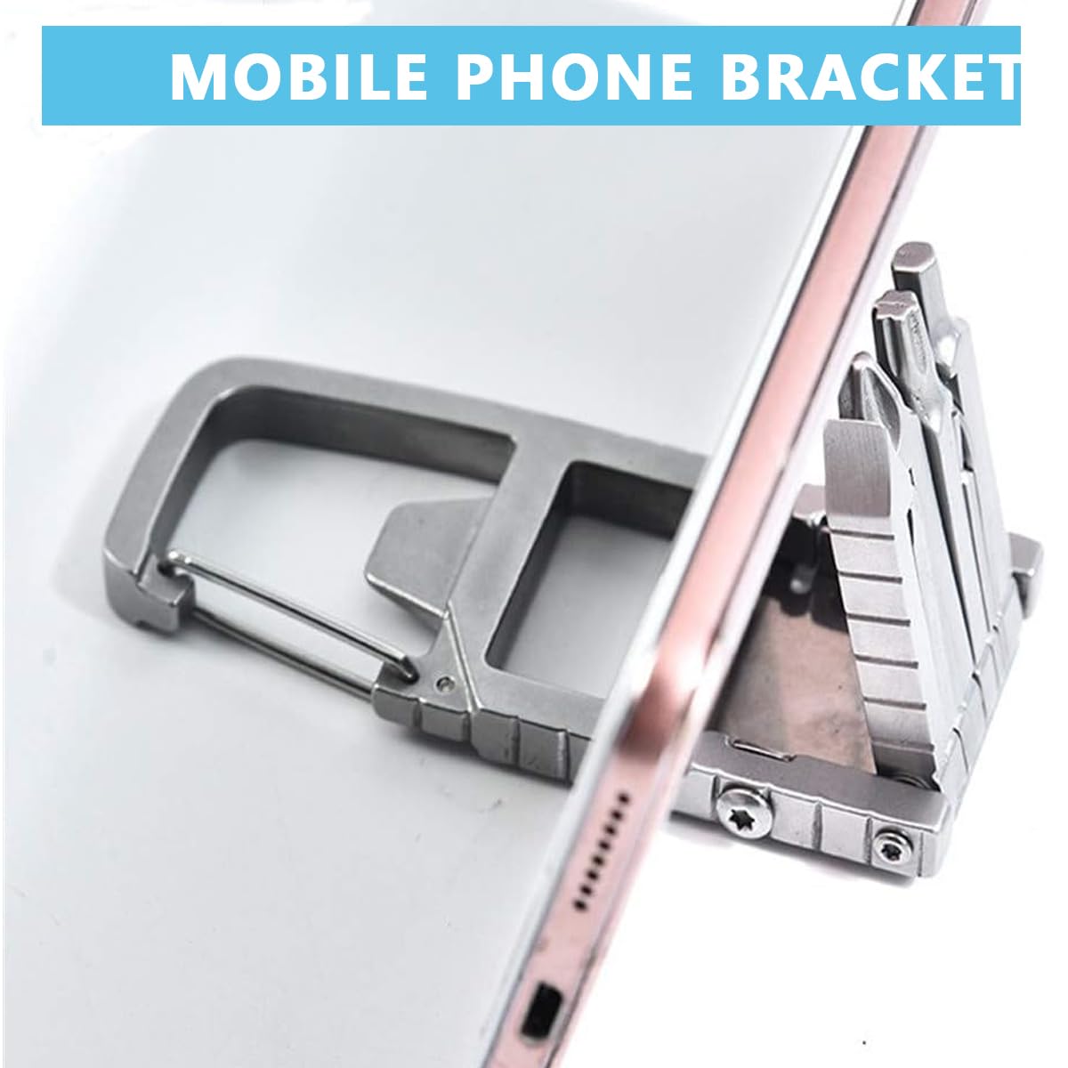 HASTHIP Keychain Multi Tool for Everyday Repair with 12 in 1 Functions and Lock Design | Stainless Steel Pocket Gadget