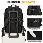 HASTHIP® Travel Laptop Backpack,15.6 Inch Flight Approved Carry on Backpack,Waterproof Large 40L Hiking