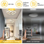 HASTHIP® 22W Modern Ceiling Light LED Acrylic Minimalism Square LED Ceiling Lamps for Hallway Office Bedroom Kitchen Living Room Ceiling Lights