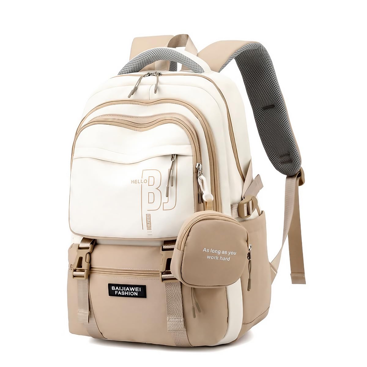 HASTHIP® Casual Backpackk with Cute Accessory 18.1 Inch Bookbags with Pendant Laptop Bag
