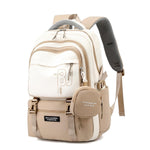 HASTHIP® Casual Backpackk with Cute Accessory 18.1 Inch Bookbags with Pendant Laptop Bag