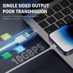 USB C to USB Adapter with Digital Display Voltage Current Power Meters, 10Gbps USB C