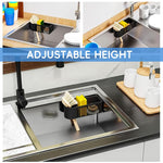 HASTHIP Kitchen Drain Basket for Sink Organization with Ventilated Compartments 7.9x2.9x2.8 in