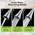 HASTHIP Faucet Extender for Kitchen with 360° Swivel and 12cm Hose | 3 Modes ABS Design