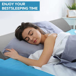 HASTHIP Headboard Cushion for Bed with Side Phone Pocket 39 x 10 x 6 in Grey Foam | Gap Cover Pillow for Comfortable Support