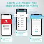 HASTHIP® Label Maker, Wireless Mini Lable Printer Machine, Portable Thermal Sticker Printer with Multiple Templates, Label Marker for Kitchen