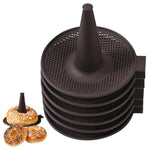 HASTHIP Donut Mold Set for Baking Bagels and Donuts featuring 6PCS 5.31 in Silicone Trays | Even Heating Design