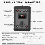 HASTHIP Ultrasonic Car Rat Repellent for Vehicles and Home with Dual Power Supply 2PCS | Featuring Flash LED Strobe and Smart Vibration Sensor