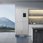 HASTHIP® Stand for Washing Machine Universal 16-25 inches 4-Wheel Extendable Moving