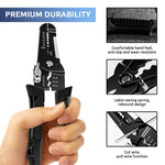 HASTHIP Wire Cutter and Stripper Tool 10-22 AWG with Safety Lock and Ergonomic Grip for Electricians & DIY