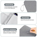 HASTHIP® 12.9 inches Tablet Sleeve with Handle for iPad Waterproof Travel Zipper Bag with Utility Mesh Pocket Travel Accessories Bag Universal Tablets Pad Organizer Bag, Grey