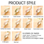 HASTHIP Flower Washi Tape for Scrapbooking and Crafts with 10 Pieces 8mm Width | 10m Roll