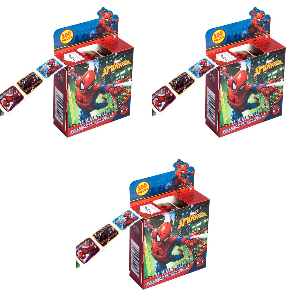 HASTHIP Stickers for Kids Rewards 200 pcs 0.98 in Waterproof Plastic | Superhero Gift Set