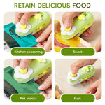 HASTHIP Mini Bag Sealer for Food Storage with Heat Sealing and Built In Cutter | USB Rechargeable