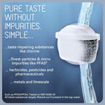 HASTHIP Compatible Brita Water Filter Pitchers for Cleaner Taste with 6 Pack 65 Gallon Filters