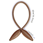 Hasthip Curtain Tiebacks with Alloy Clip for Home Decor 58cm Length | Coffee Brown Polyester Pack of 2