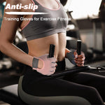 HASTHIP® Women Workout Gloves Women CrossFit Gloves Gym Gloves with Anti Slip Silione Pad Palm Design