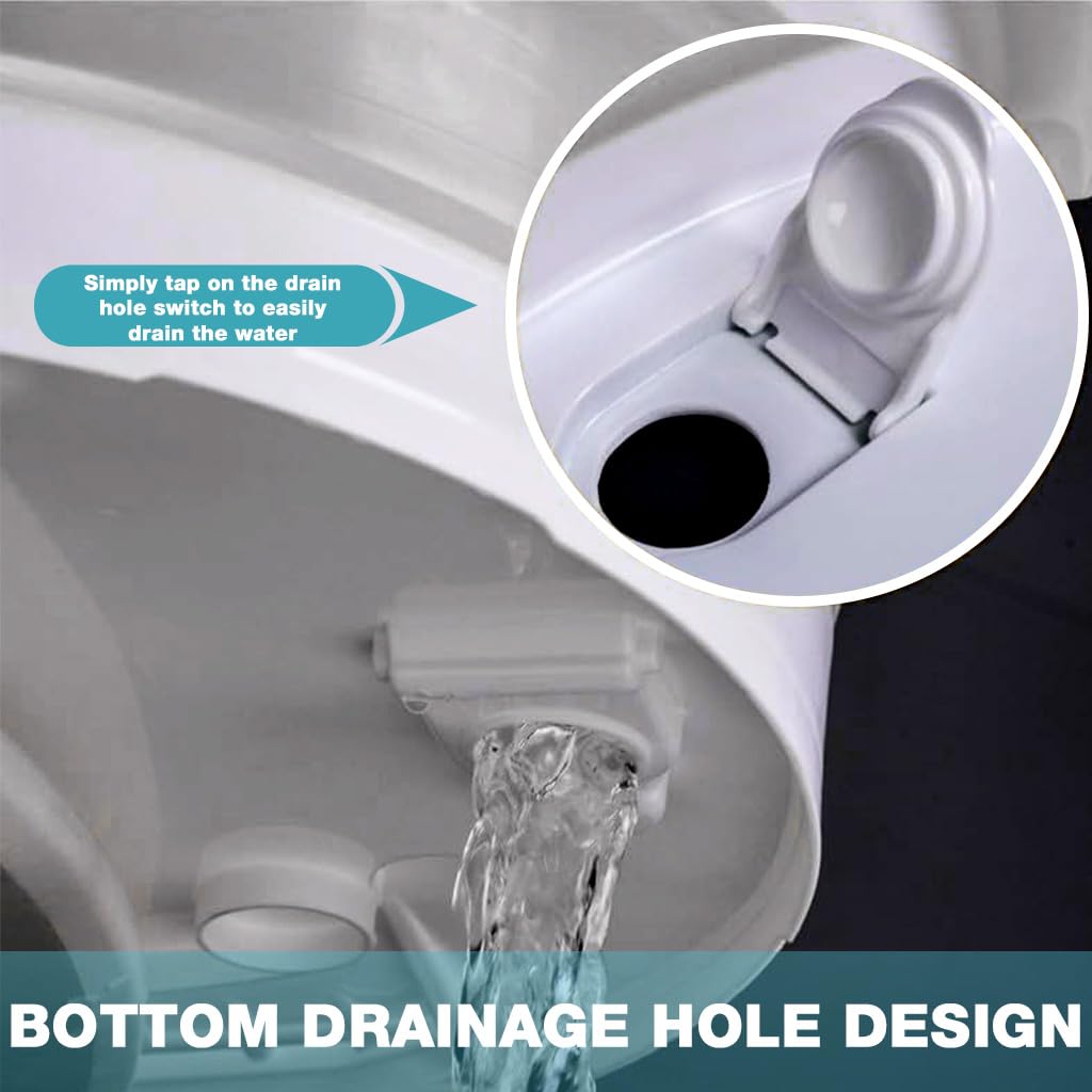 HASTHIP Large Washboard for Hand Washing Clothes featuring 2-in-1 Collapsible Basin 15.9 in | PP and TPR Construction