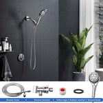 HASTHIP Hand Shower for Bathroom with 9 Spray Modes and 60 in Hose | Pressurized ABS Set
