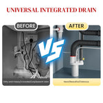 HASTHIP Kitchen Drain Adapter for Dishwasher and Laundry Sink with Anti Backflow Valve 2PCS | Durable ABS Construction