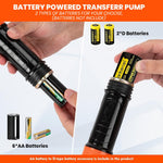 HASTHIP® Electric Oil Transfer Pump Long Nozzle Electric Siphon Pump for Gas, Fuel, Diesel, Battery Operated Portable Oil Transfer Pump