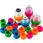 HASTHIP Thread Spool Savers 50Pcs for Sewing and Embroidery | Flexible Silicone Holders Prevent Unwinding