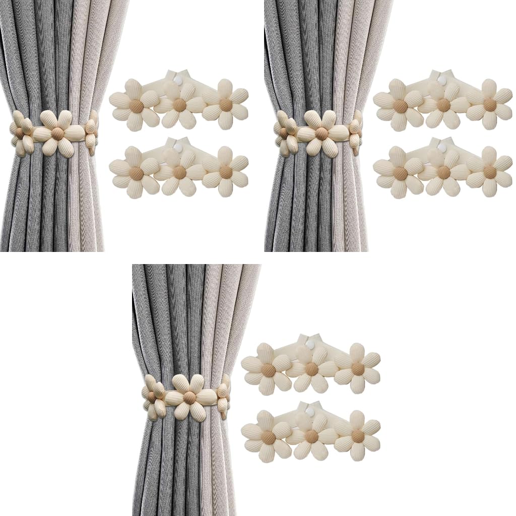 HASTHIP Curtain TieBacks for Drapes featuring Pearl Decorative Holdbacks | 2 Pack Set