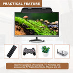 HASTHIP Screen Top Shelf for TV and Monitor with Triangle Stand | ABS Tray and Cable Hole