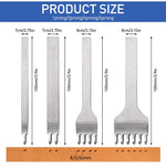 HASTHIP Leather Punches for DIY Leather Crafts featuring 4 Prong Sizes and Ergonomic Handle