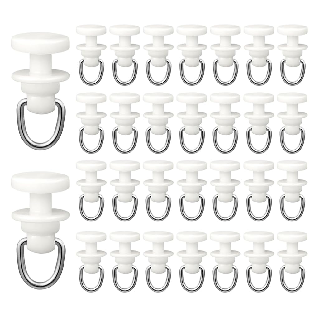 HASTHIP® 100PCS Curtain Channel Track,Sliding Curtain Rail Runner,Track Gliders for Sliders for M Smooth Sliding Hooks Home Office & Window Rail Systems