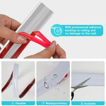 HASTHIP Wall Molding Trim 9.84ft Self Adhesive L Corner Guard featuring Waterproof PVC | Cuttable White Finish for Home Decor