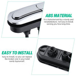 HASTHIP Replacement Flush Toilet Button for Top Mounted Cisterns featuring Dual Flush and 10cm Thread Connector | Chrome PP Material