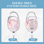 HASTHIP Women's Retractable Keychain with 24.4 in Nylon Reel featuring Quick Release Buckle | ID Badge Holder for Office and School