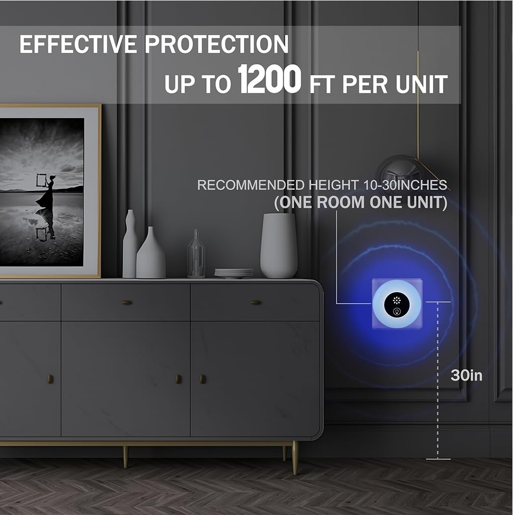 HASTHIP Ultrasonic Rat Repellent Devices for Indoor Pest Control with Dual Pack 2065kHz | Safe Plug-in Protection